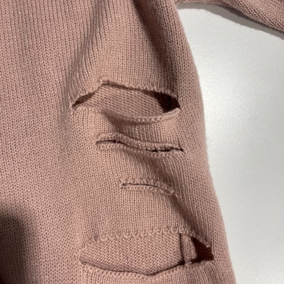 Lola x LF Dusty Rose Distressed Hoodie - Picture 4 of 7